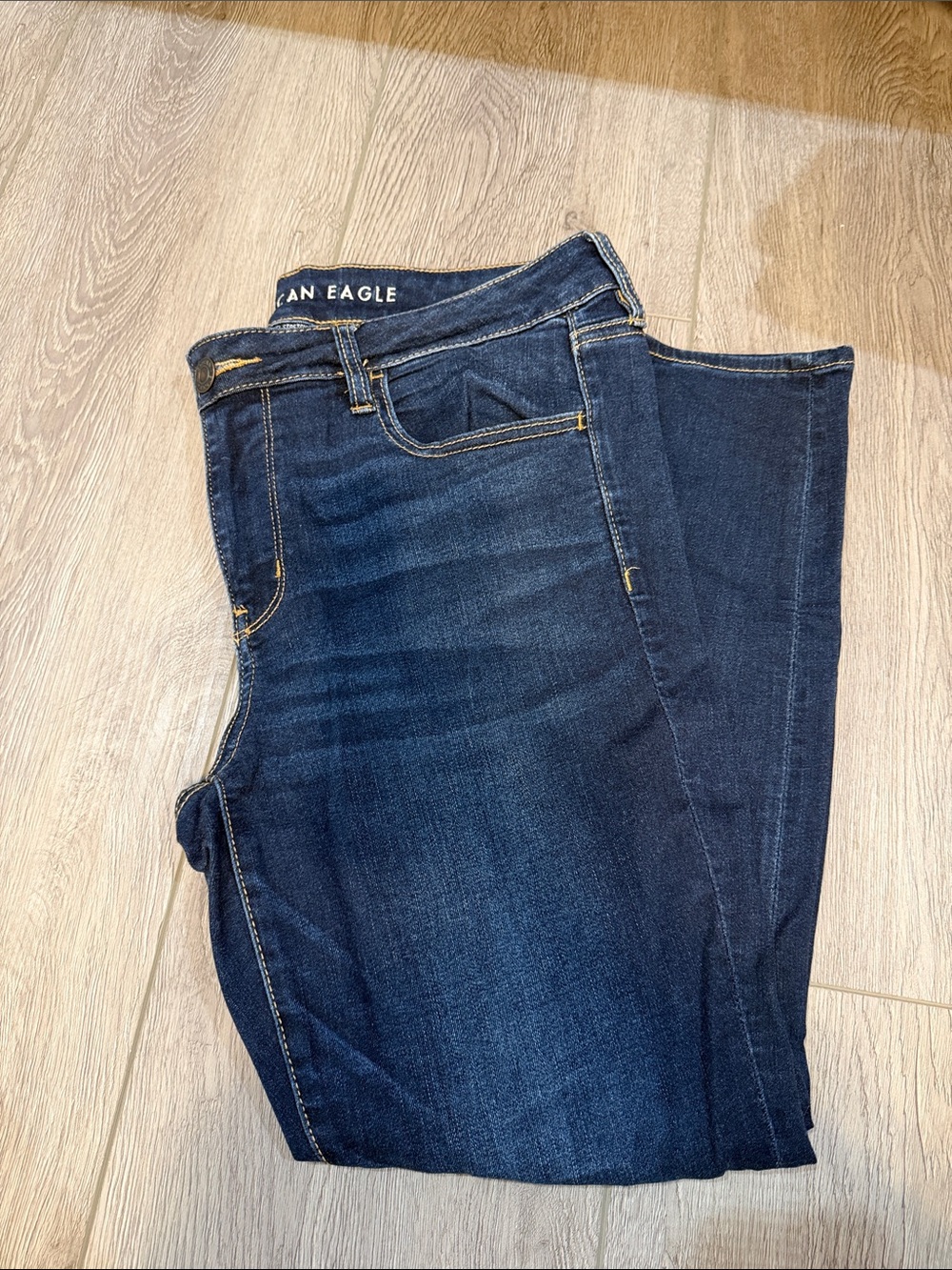 American Eagle Outfitters Dark Blue High Waist Jeggings